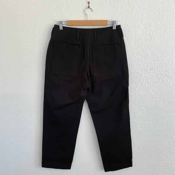 NWT Everlane Bi-Stretch Utility Pant Black Straight Leg High Rise Stretch Pant 4 - Picture 9 of 15